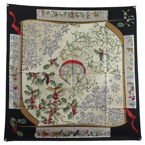 neige d antan hermes|Neige d'Antan Hermes Scarf by Caty Latham 90cm Silk Twill.